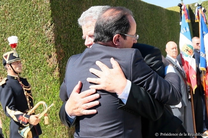 Visite des présidents français et allemand à Oradour-sur-Glane