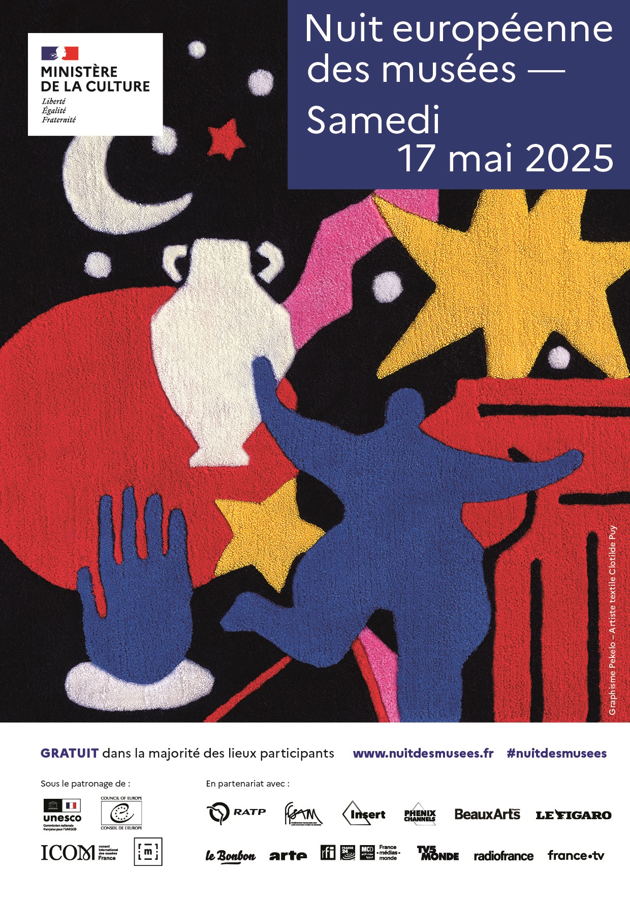 AFFICHE DE LA NUIT DES MUSÉES - VISITE THEATRALISÉE