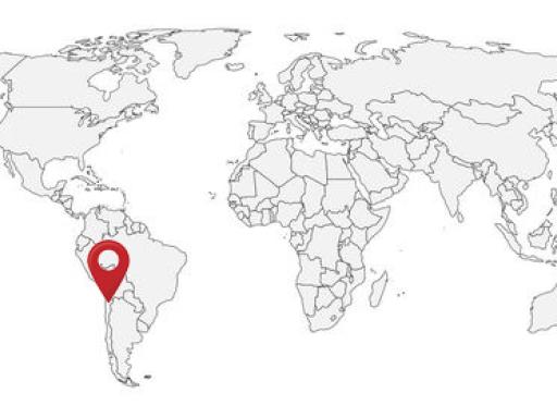 Carte du monde Chili