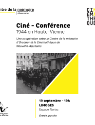 CINÉ-CONFÉRENCE – 1944 EN HAUTE-VIENNE 